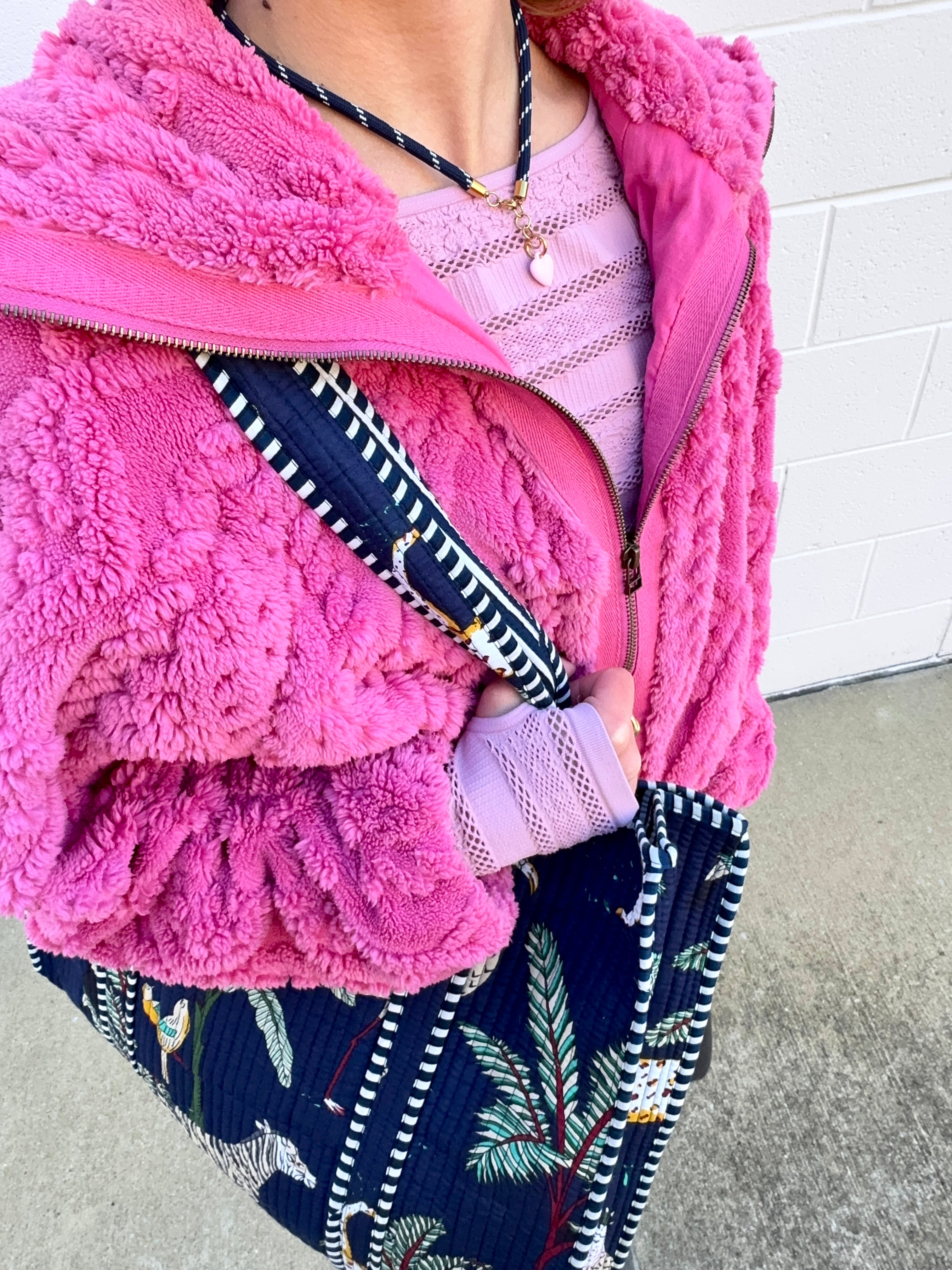 The Palm to Pinstripe Tote