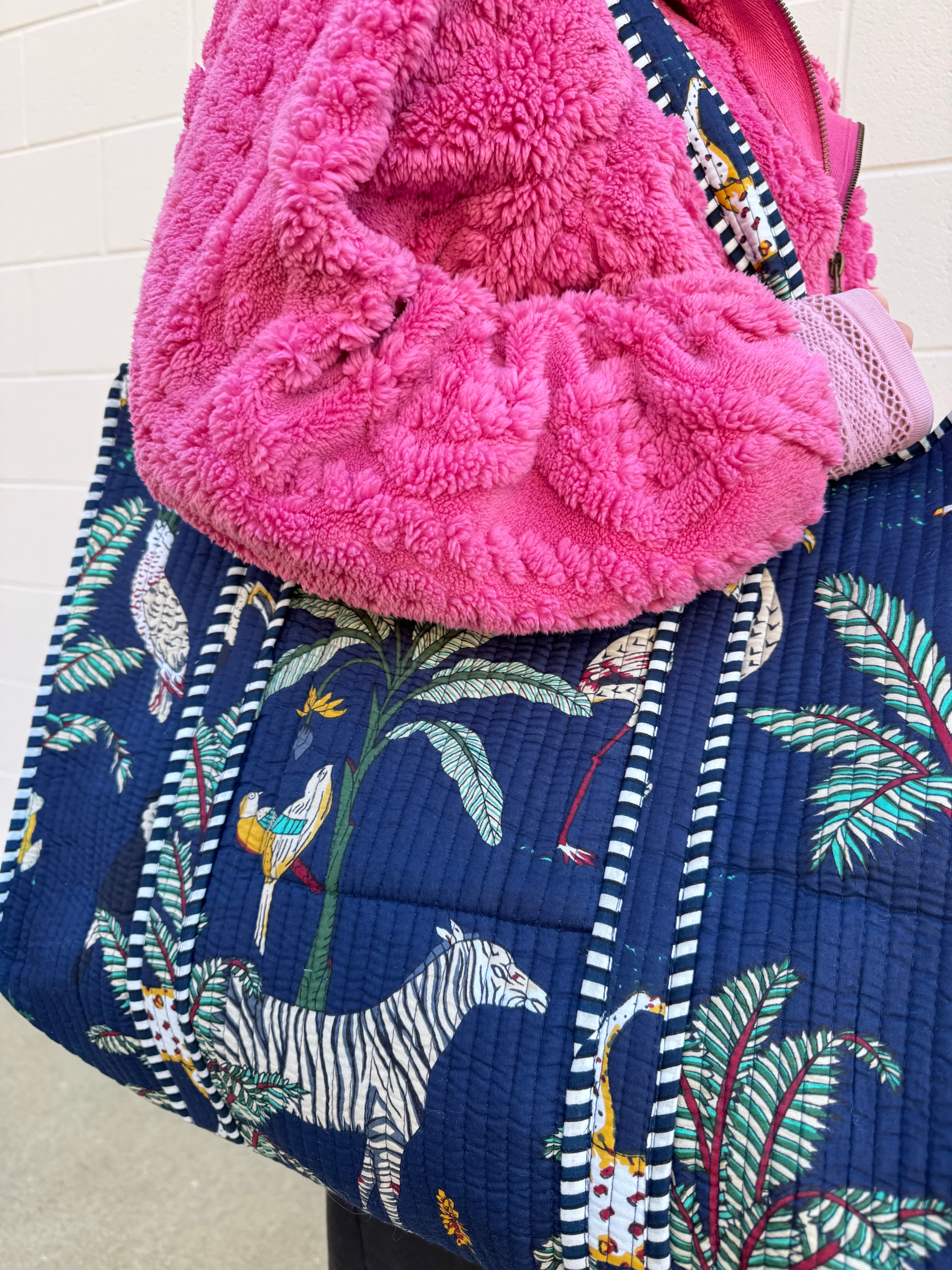 The Palm to Pinstripe Tote