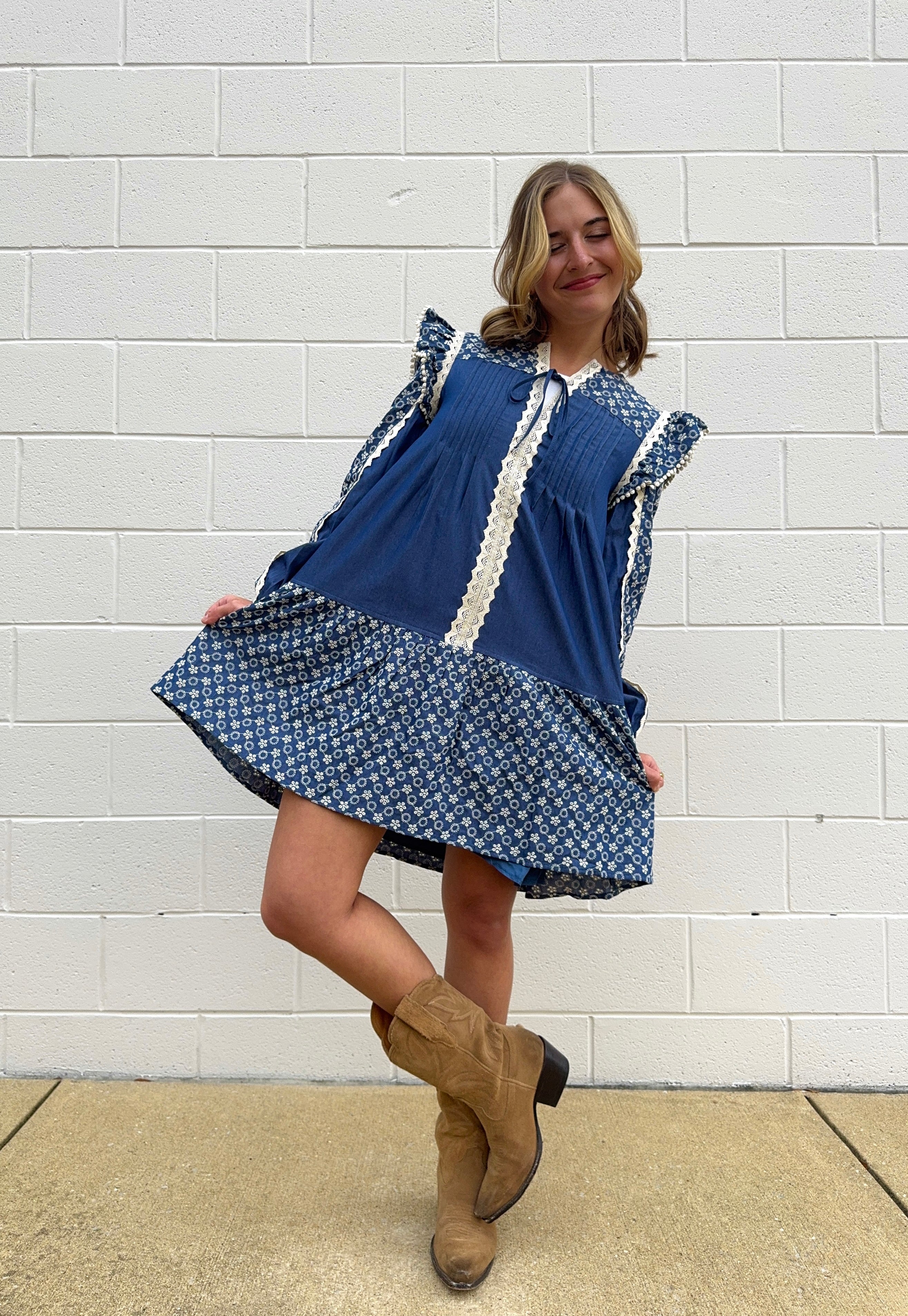 The Cottage Blues Dress