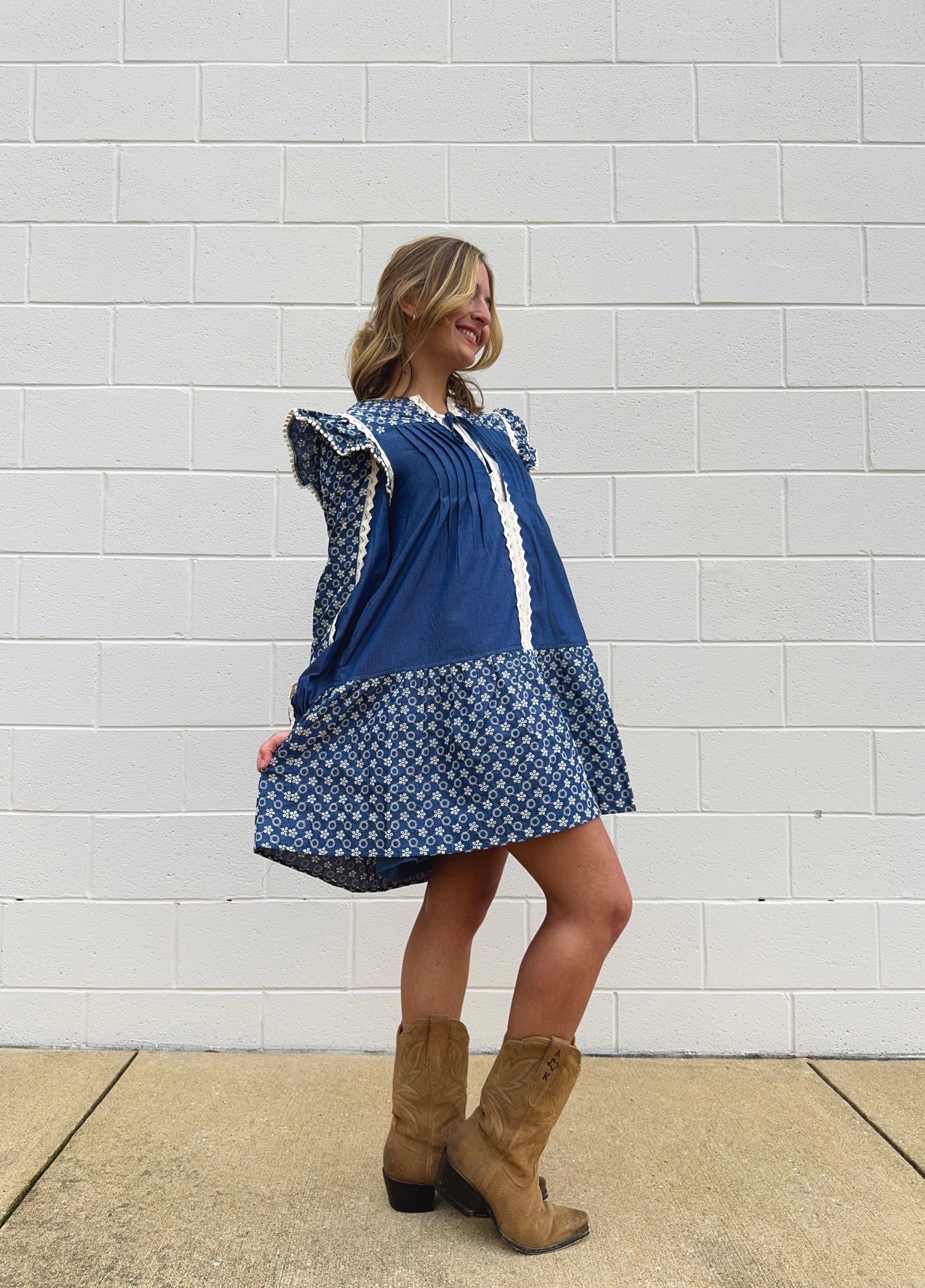 The Cottage Blues Dress