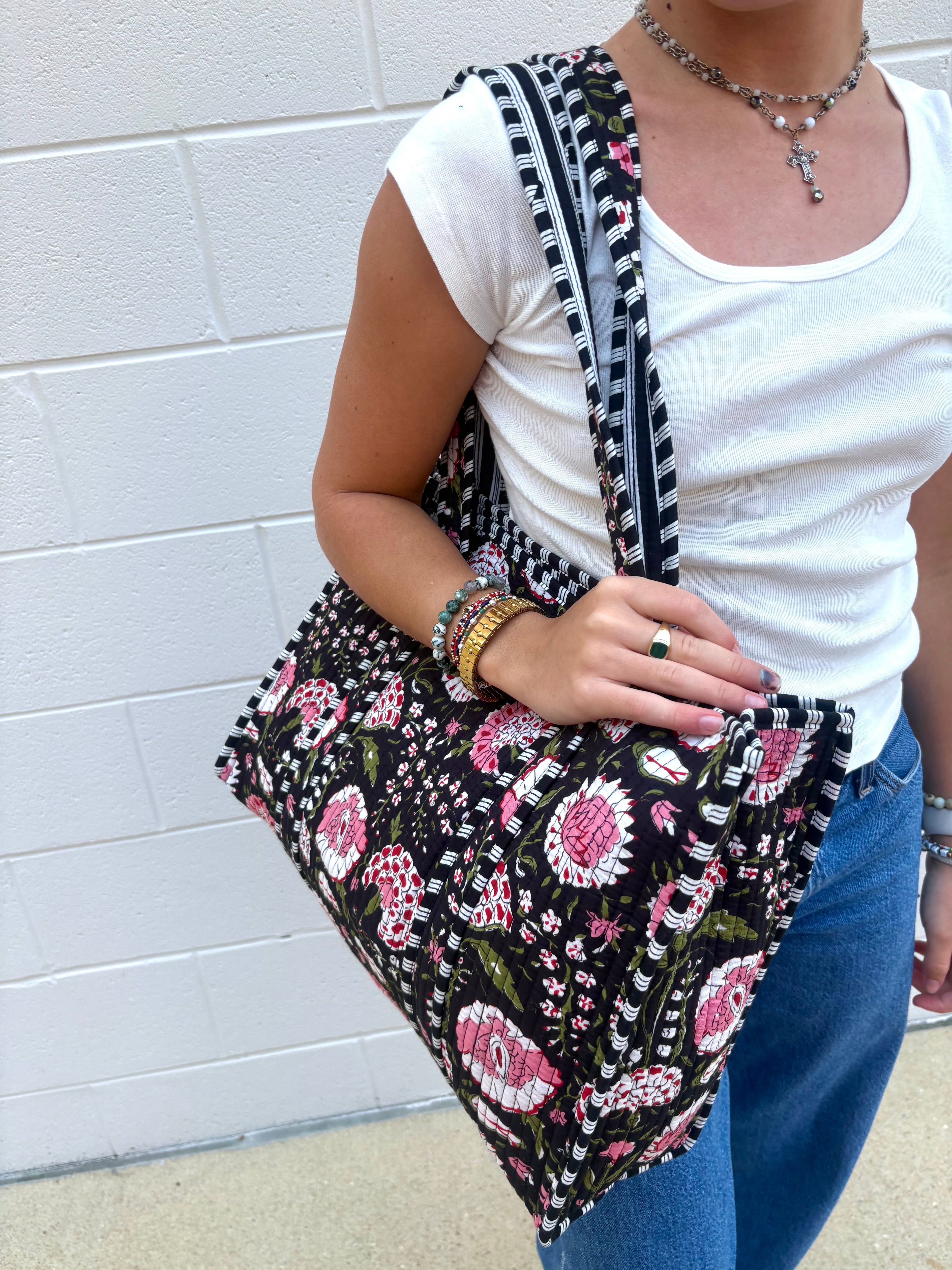 The Midnight Bloom Tote
