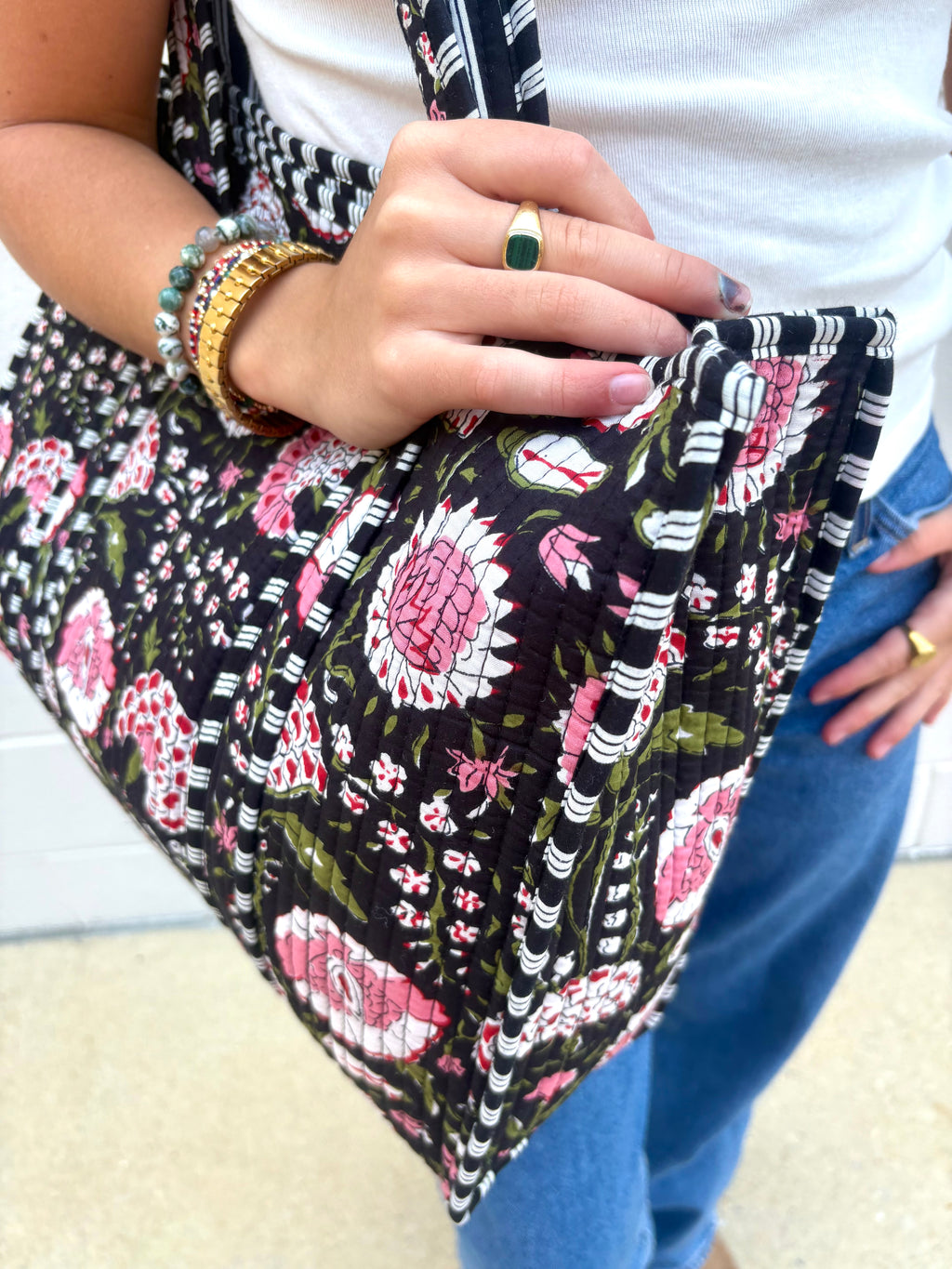 The Midnight Bloom Tote