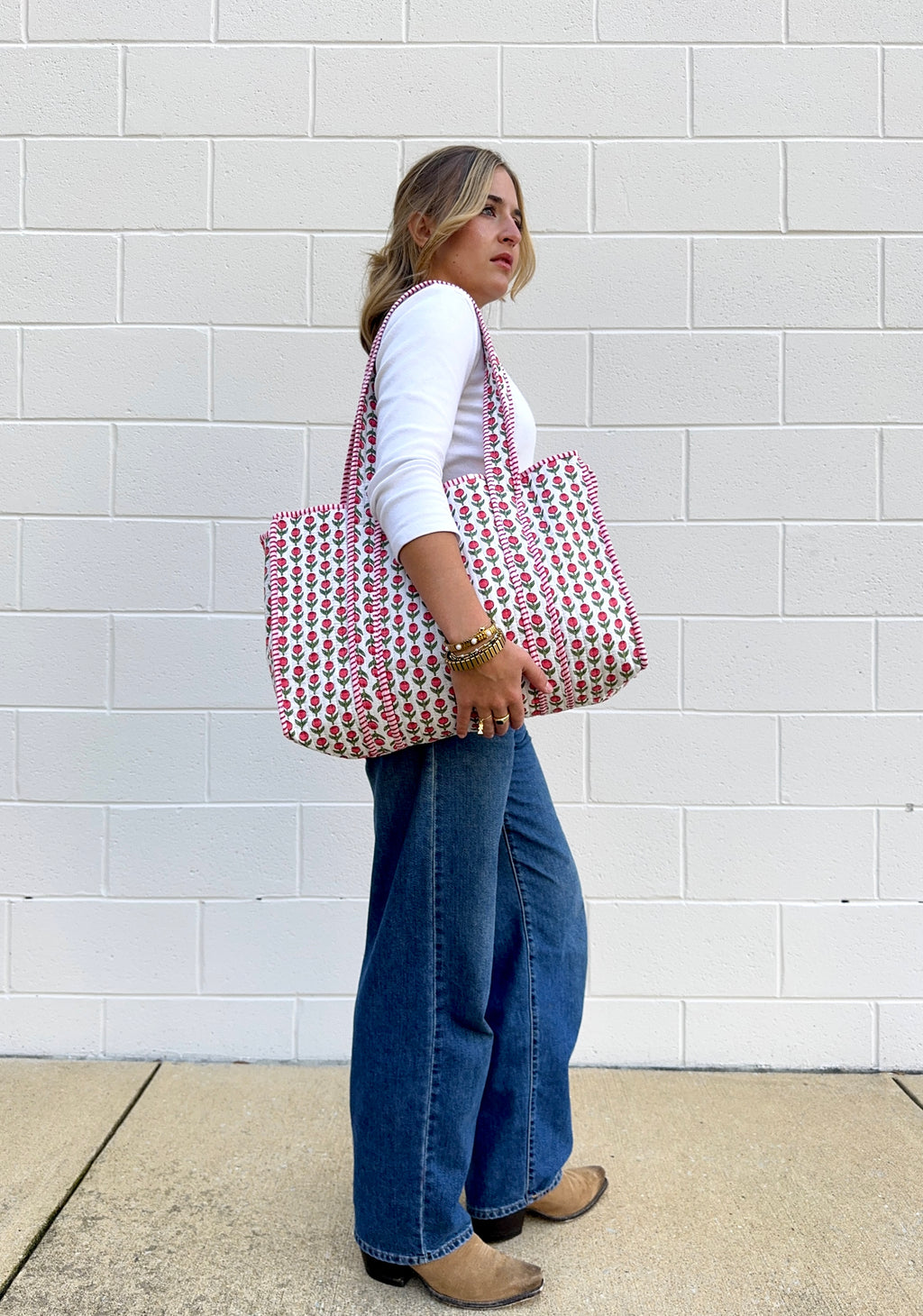 Tulip Dreams Reversible Tote Bag