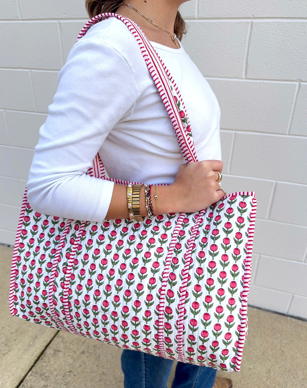 Tulip Dreams Reversible Tote Bag