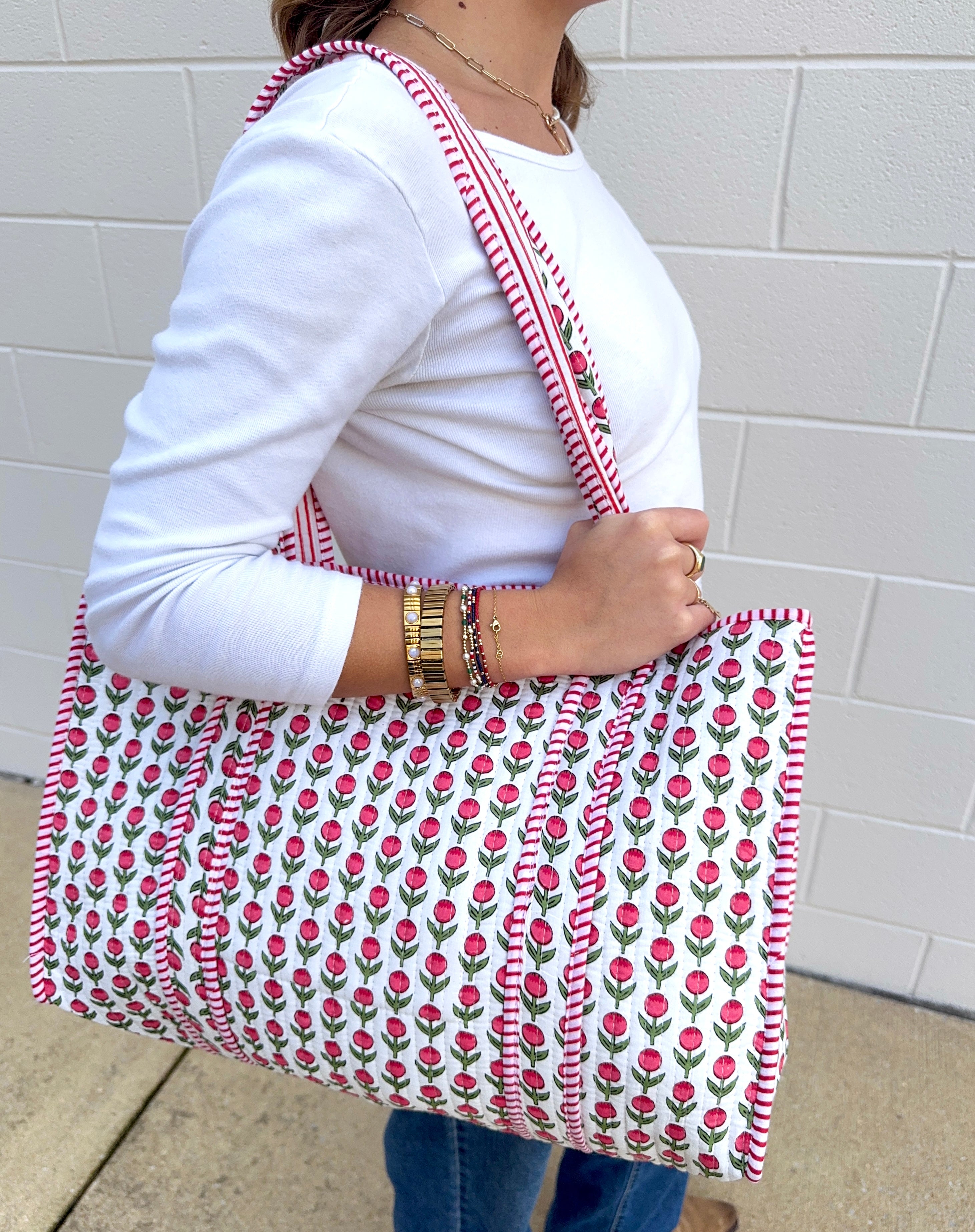 Tulip Dreams Reversible Tote Bag