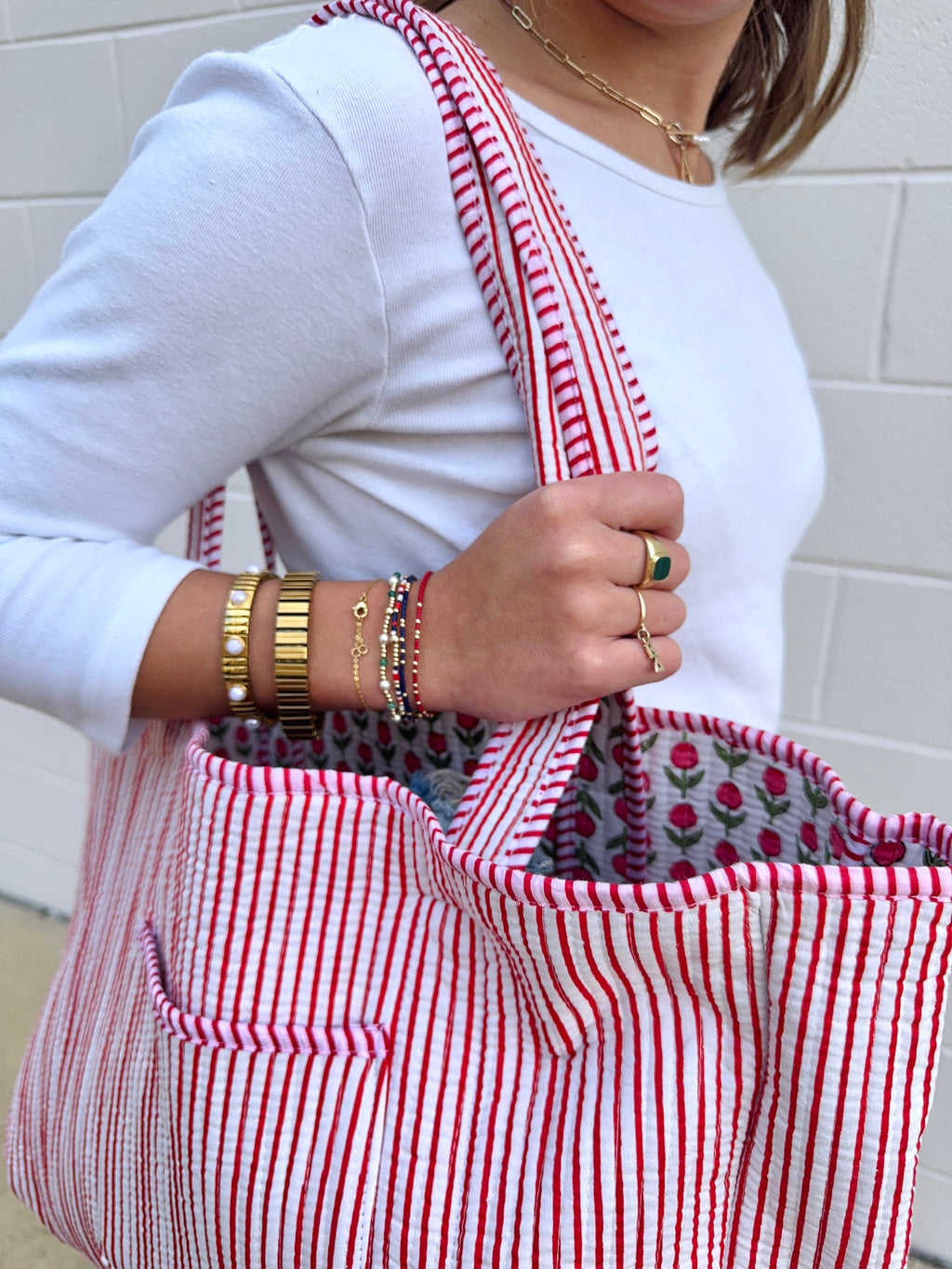 Tulip Dreams Reversible Tote Bag